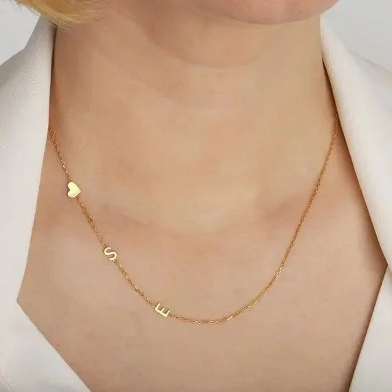 Collier Personnalisé avec Initiale Latérale — photo 2